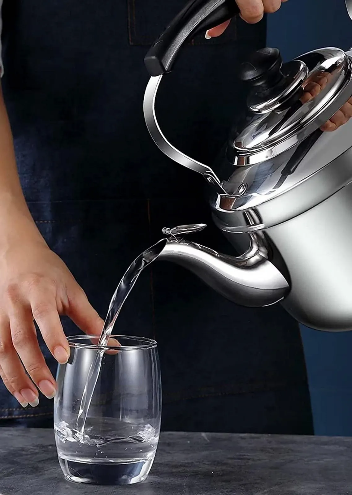 Чайник з свистком, Універсальний чайник для газової та індукційної плити, фото №2 Чайник з свистком, Універсальний чайник для газової та індукційної плити, фото №2