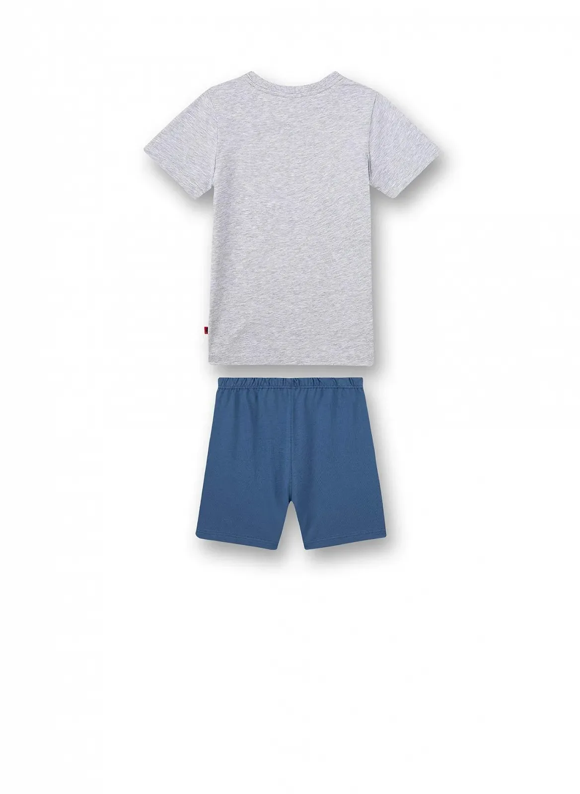 Комплект піжами Sanetta для хлопчиків, сірий, з шортами, фото №2