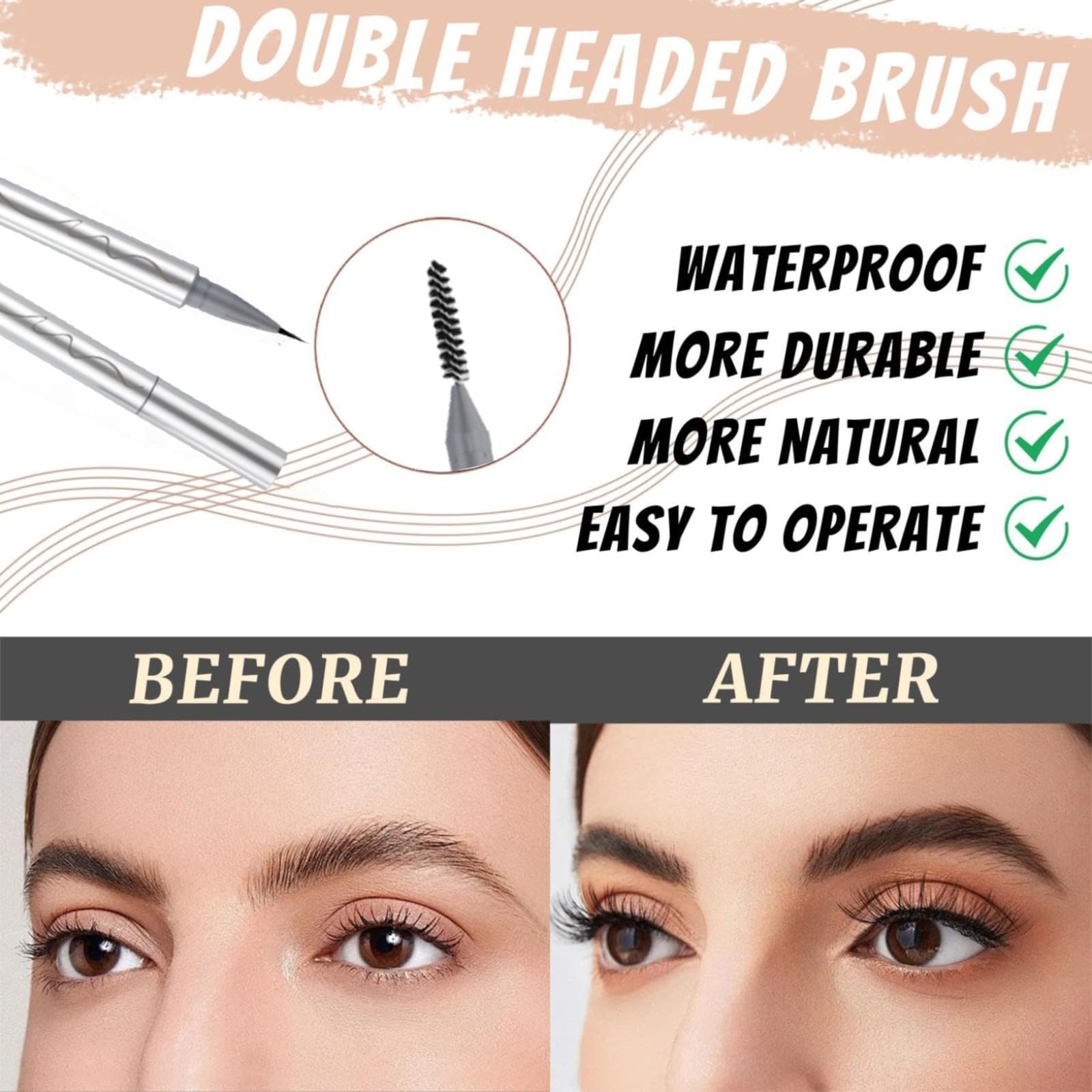 Олівець для брів Eye Brown Colour Vegan Grey Hair Retractable Eyebrow Pencil Brown One Size, фото №4 Олівець для брів Eye Brown Colour Vegan Grey Hair Retractable Eyebrow Pencil Brown One Size, фото №4