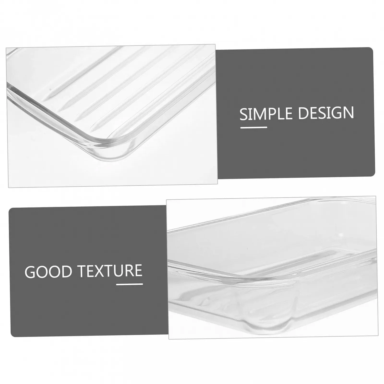 Форма для запікання скляна LIFKOME прямокутна з подвійними ручками Прозорий, фото №8 Форма для запікання скляна LIFKOME прямокутна з подвійними ручками Прозорий, фото №8