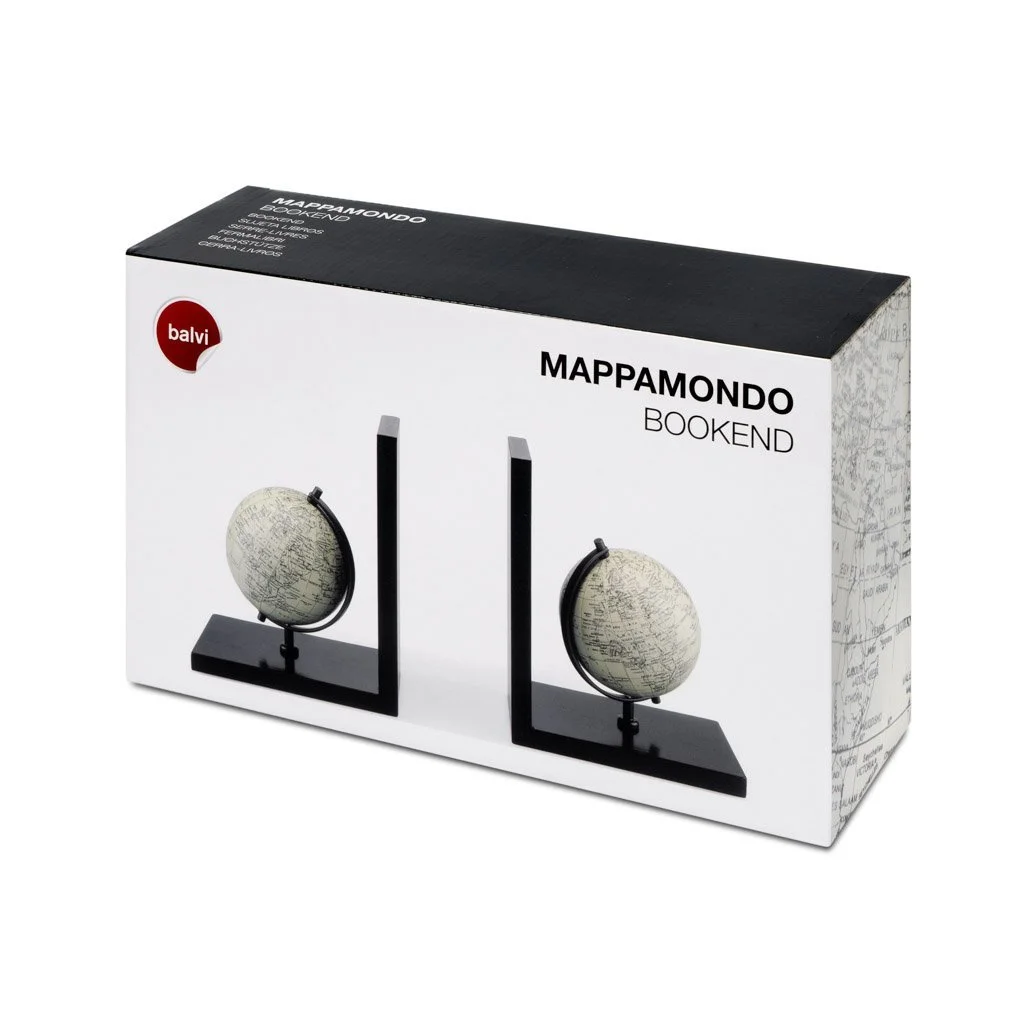 Держатель для книг Balvi Mappamondo С глобусом набор 2 шт Дерево, фото №2