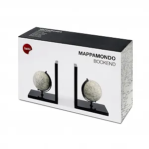 Держатель для книг Balvi Mappamondo С глобусом набор 2 шт Дерево synthetic.ua - Фото 1