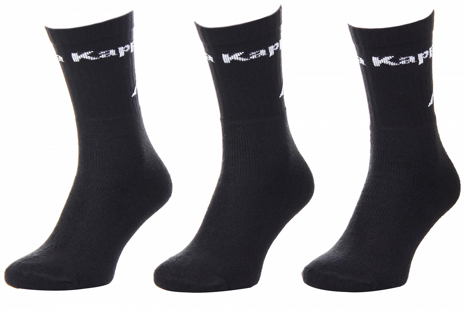 Носки KAPPA LOGO SABOYA 3 пары 35-38 Черный, фото №1