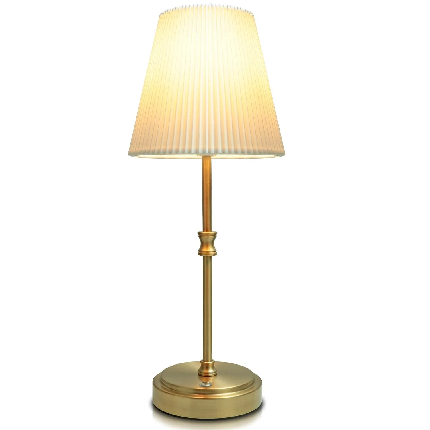 Бездротова настільна лампа Диммована Сенсорна 5000 мАг 38 см з тканинним абажуром, фото №8