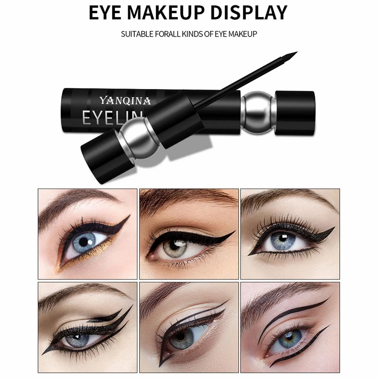 Жидкая Подводка для Глаз Черный Матовый, фото №2