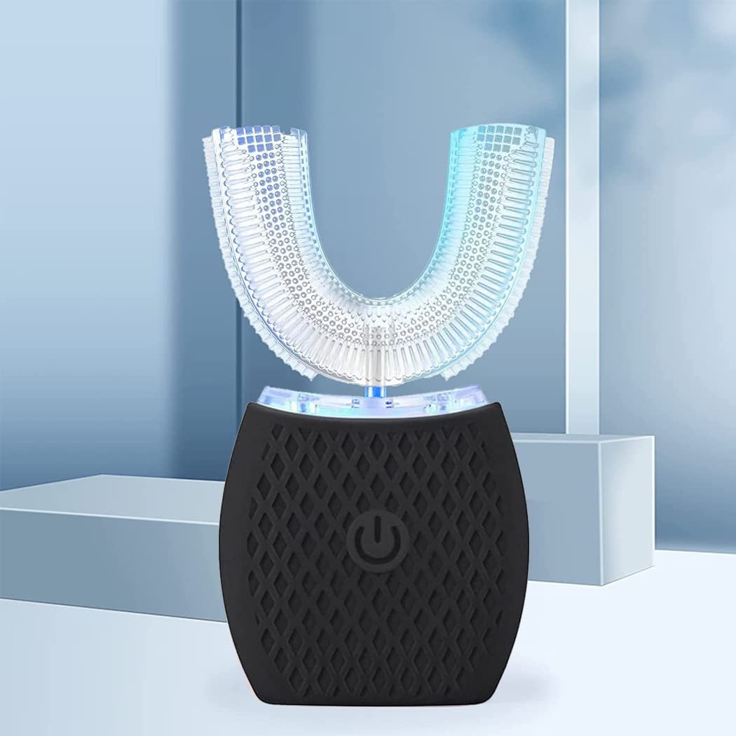 Ультразвукова зубна щітка EITVLAGE 360° автоматична Чорний, фото №6