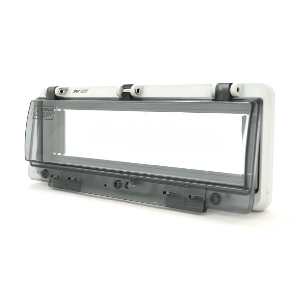 Бокс под автоматы на 13 модуля врезной с крышкой IP66 кронштейн, фото №1