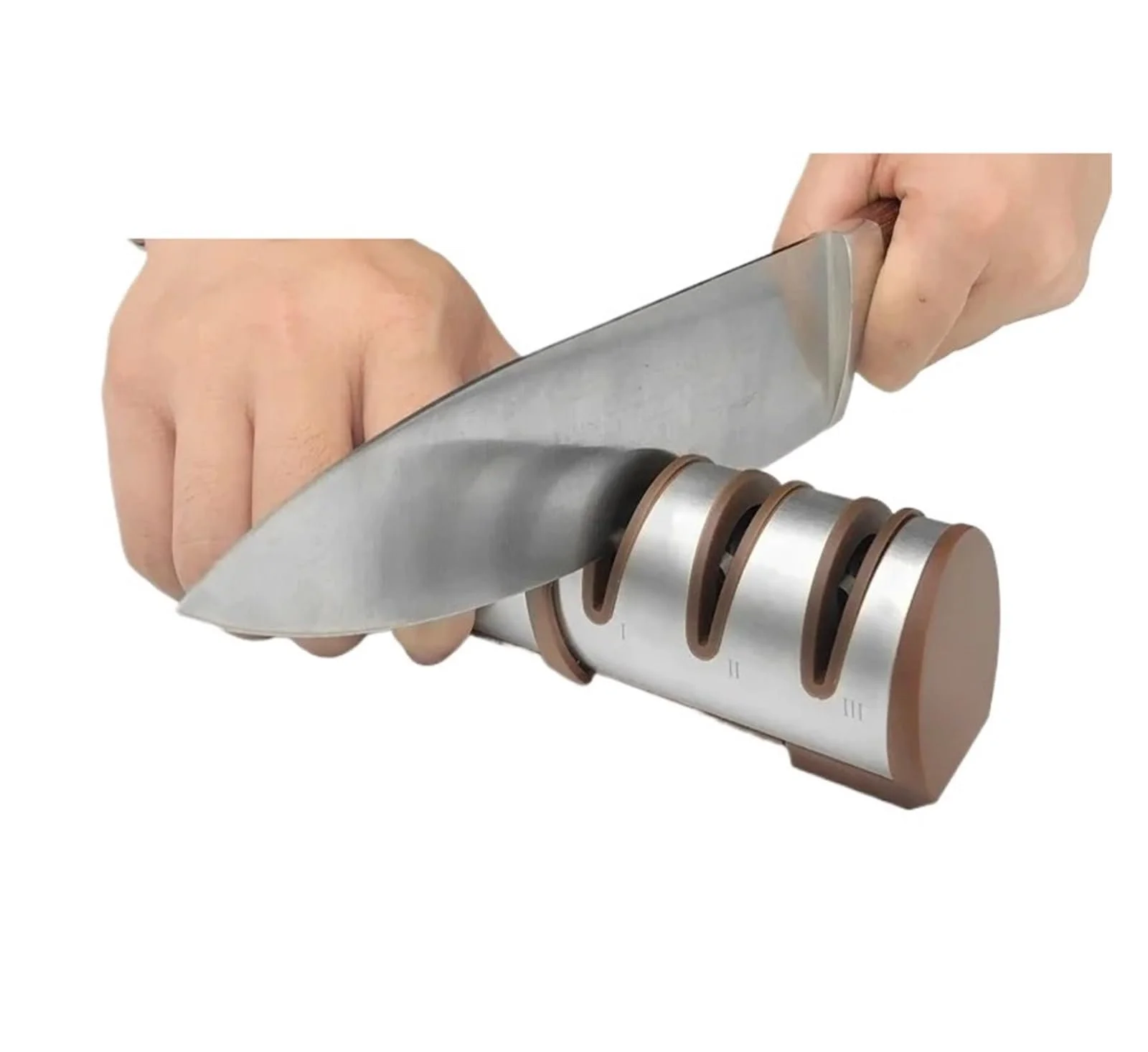 Точилка для ножей HJZZQH TV1702 ручная 3-ступенчатая алмазная V-SAN, фото №5