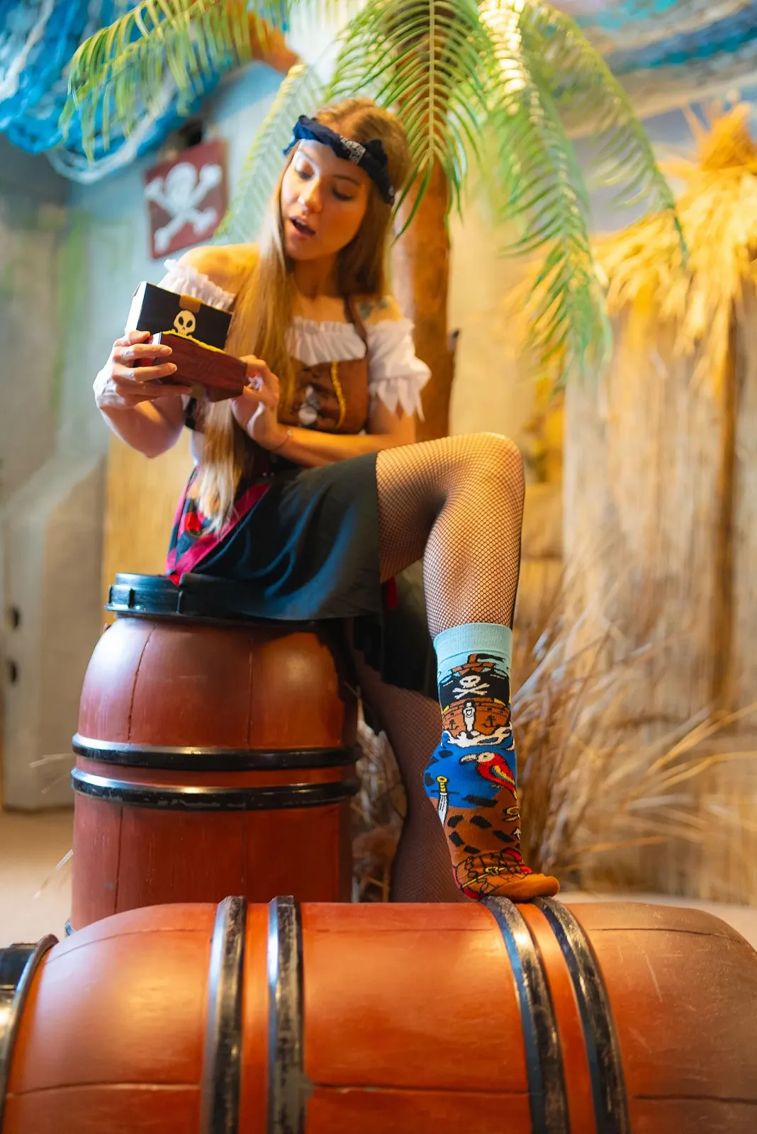 Шкарпетки Rainbow Socks Піратський скарб у коробці - Жіночі Чоловічі - 2 пари, фото №7