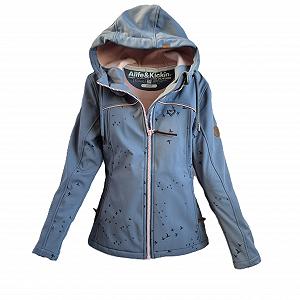 Куртка Парка alife & kickin LoraAK B Жіноча Softshell, Світло-блакитний блакитний з візерунком птахів - Фото 1