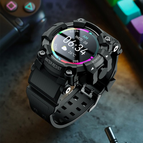 Смарт-часы Skmei S231 силиконовый ремешок Black 16694, фото №4