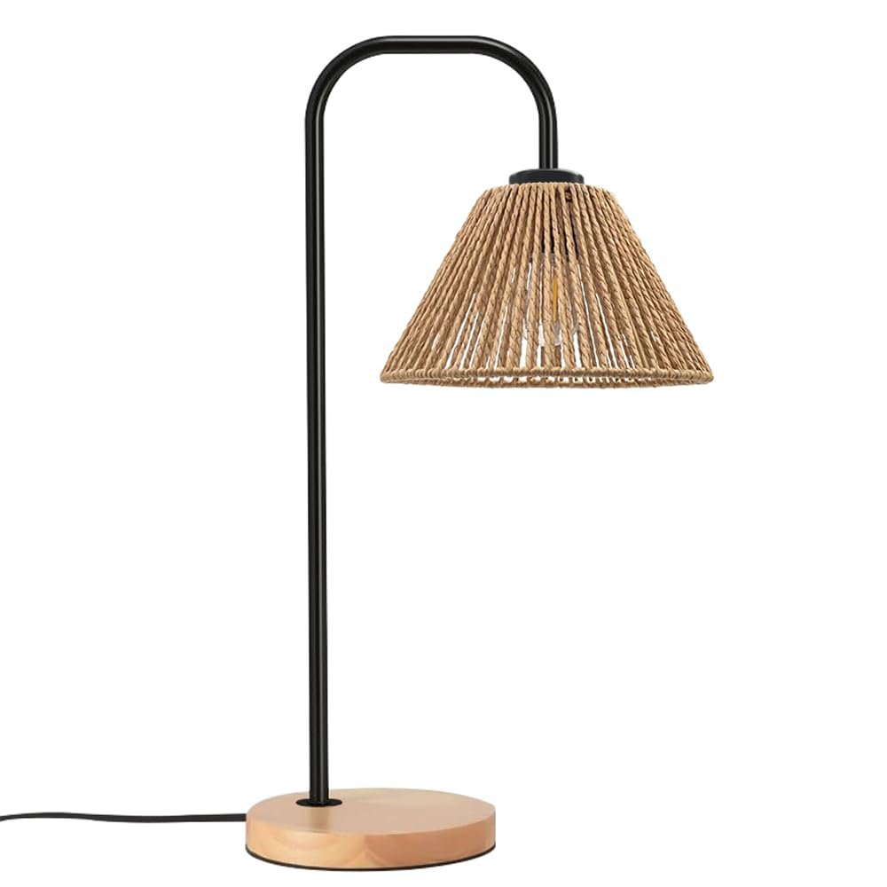 Настільна лампа Boho Rattan E27 44 см, фото №1