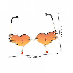 Солнцезащитные очки PACKOVE 3St Herz для мужчин, смешные безрамочные synthetic.ua - Фото 1
