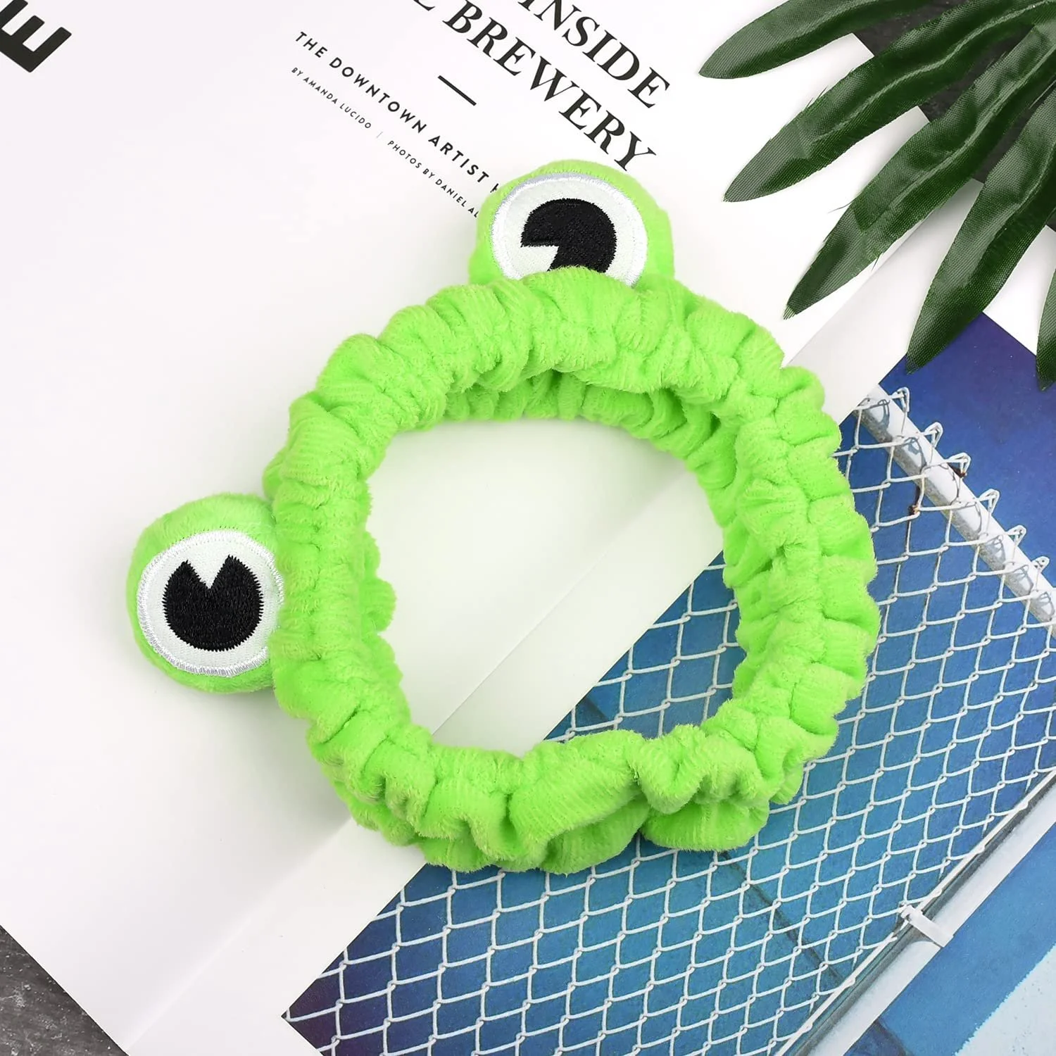 Пов'язка для волосся Жабка Spa для макіяжу, фото №3 Пов'язка для волосся Жабка Spa для макіяжу, фото №3