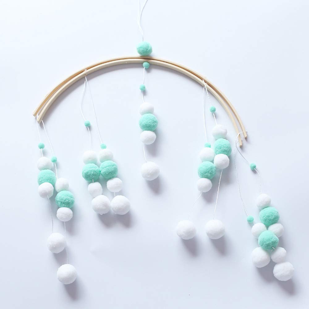 Игрушка Moonvvin Rattles Mobile Beads Bell for Nurseries Bed Hanging Tent Gifts Green, фото №3