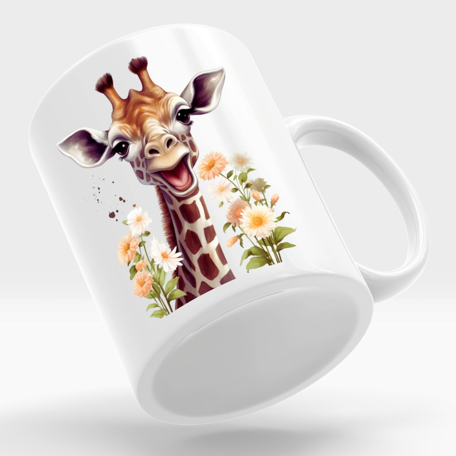 Дитяча кружка Жираф Дитячий Кумедна - Ідеально підходить для гарячих і холодних напоїв, фото №2
