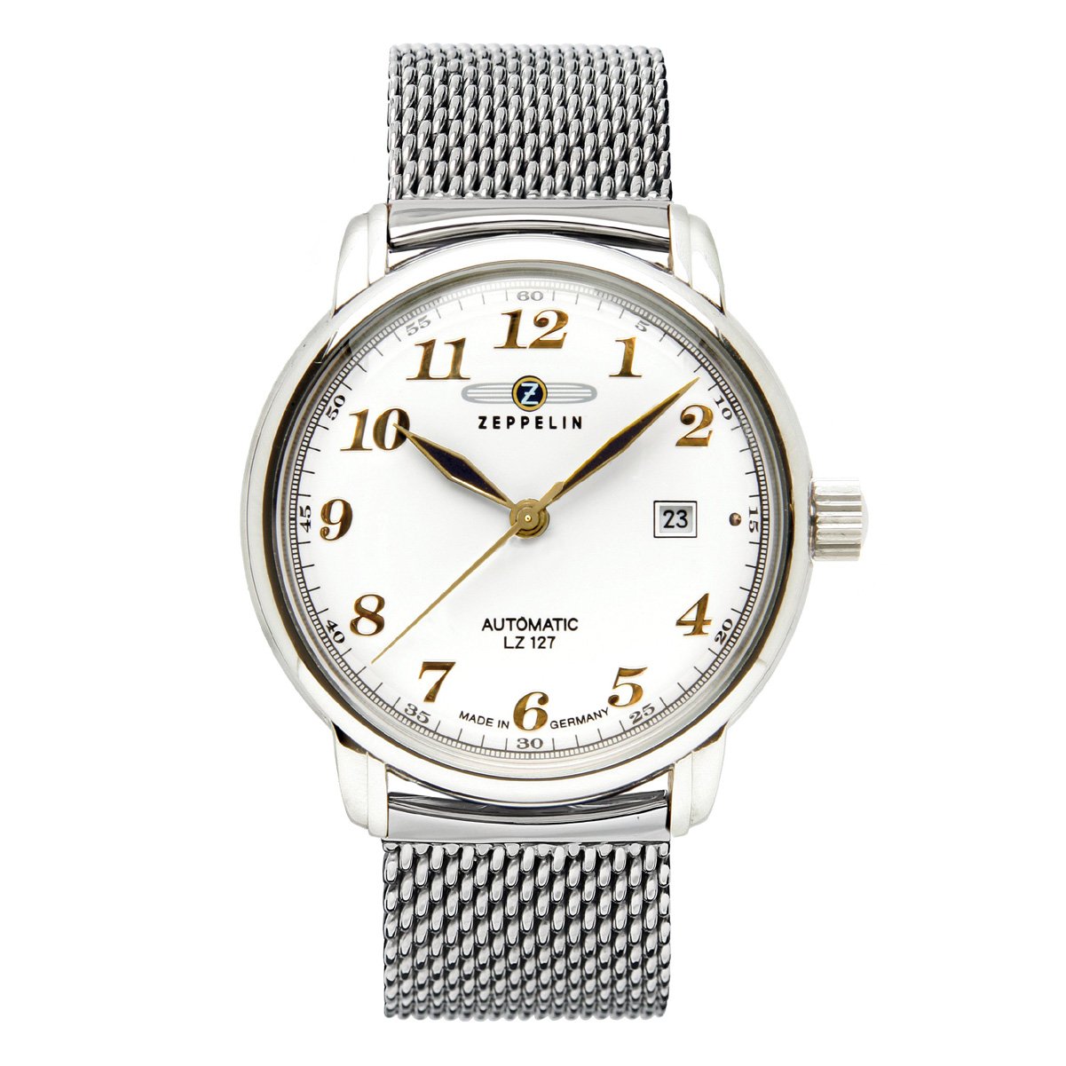 Годинник Zeppelin Чоловічий XL Аналоговий Автоматичний LZ127 Graf 7656M1 Нержавіюча Сталь, фото №1