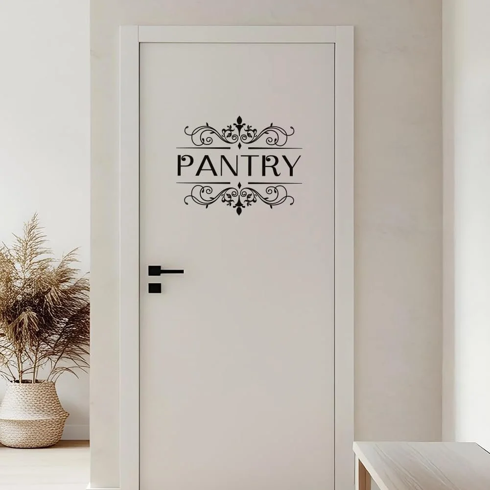 Наклейка на стіну SUPERDANT Pack of 2 для дверей комори Вінілова Чорна, фото №5