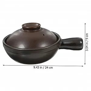 Кастрюля-сотейник Gatuida Традиционная Керамическая Малая Жаропрочная С крышкой synthetic.ua - Фото 1