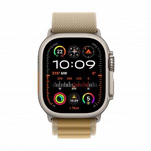 Смартгодинник Apple Watch Ultra 2 (GPS + Cellular 49 мм) Титановий корпус Natural та ремінець Alpine Loop Almond (Medium) synthetic.ua - Фото 1
