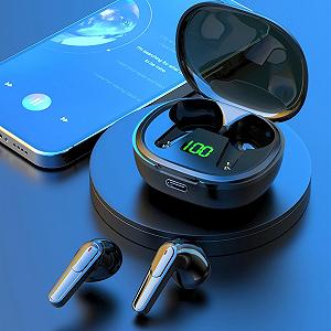 Навушники для перекладу в реальному часі Bluetooth 5.3, переклад 144 мовами, шумозаглушення для музичних дзвінків Чорний synthetic.ua - Фото 1