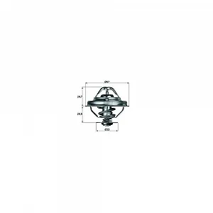 Термостат охолоджувальної рідини MAHLE BEHR TX 38 80D для BMW GMC OPEL VAUXHALL LAND ROVER - Фото 1