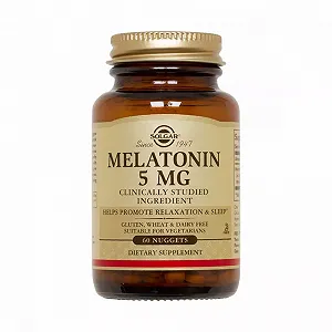 Мелатонин Melatonin Solgar 5 мг 60 жевательных таблеток - Фото 1