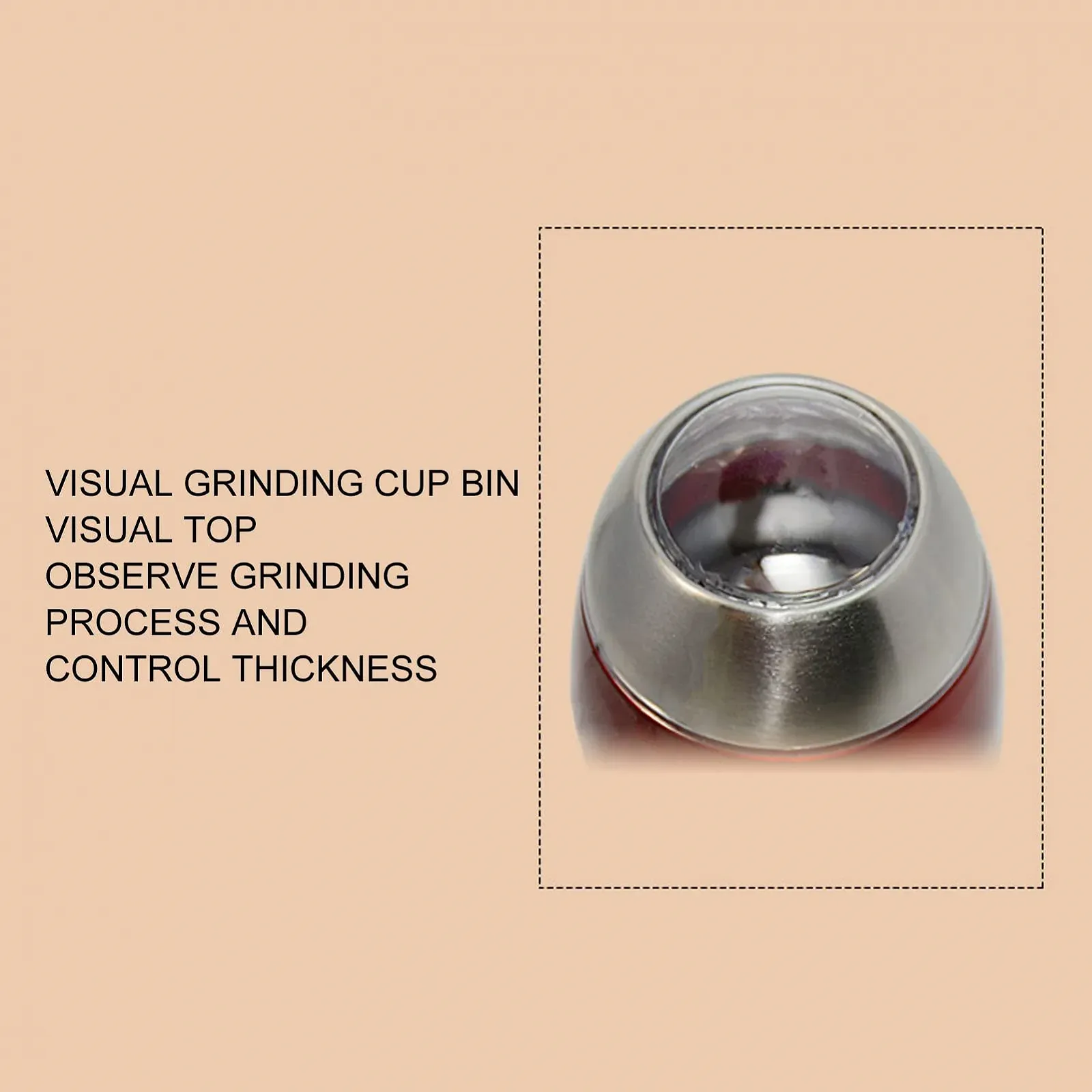 Електрична кавомолка Topyond 200 Вт, кавомолка для домашнього використання, ударний ніж з нержавіючої сталі, фото №6