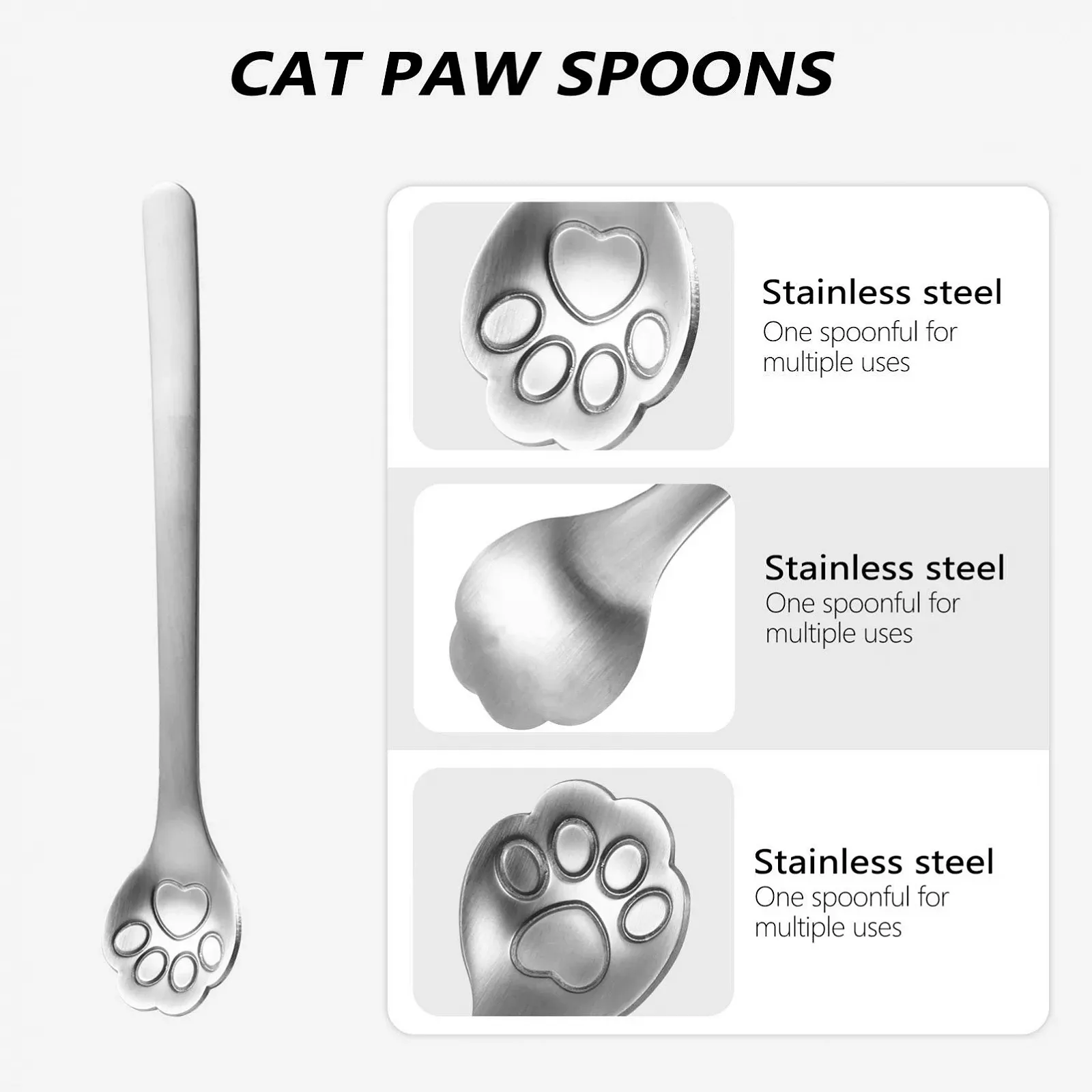 Кавова ложка з нержавіючої сталі, фото №3