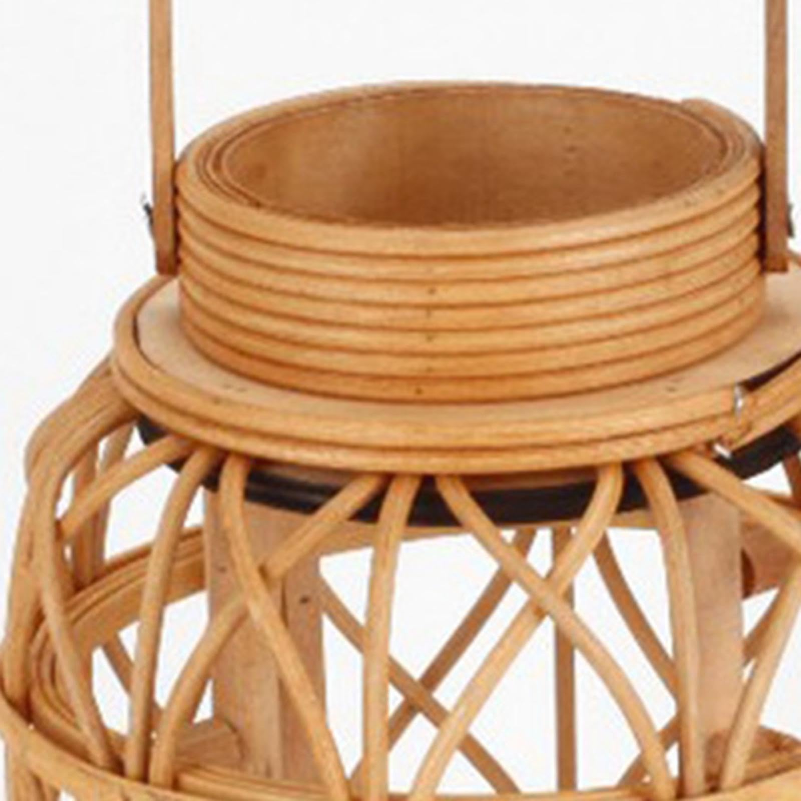 Підсвічник Baoblaze Rattan Декоративний плетений свічник для дому, фото №6
