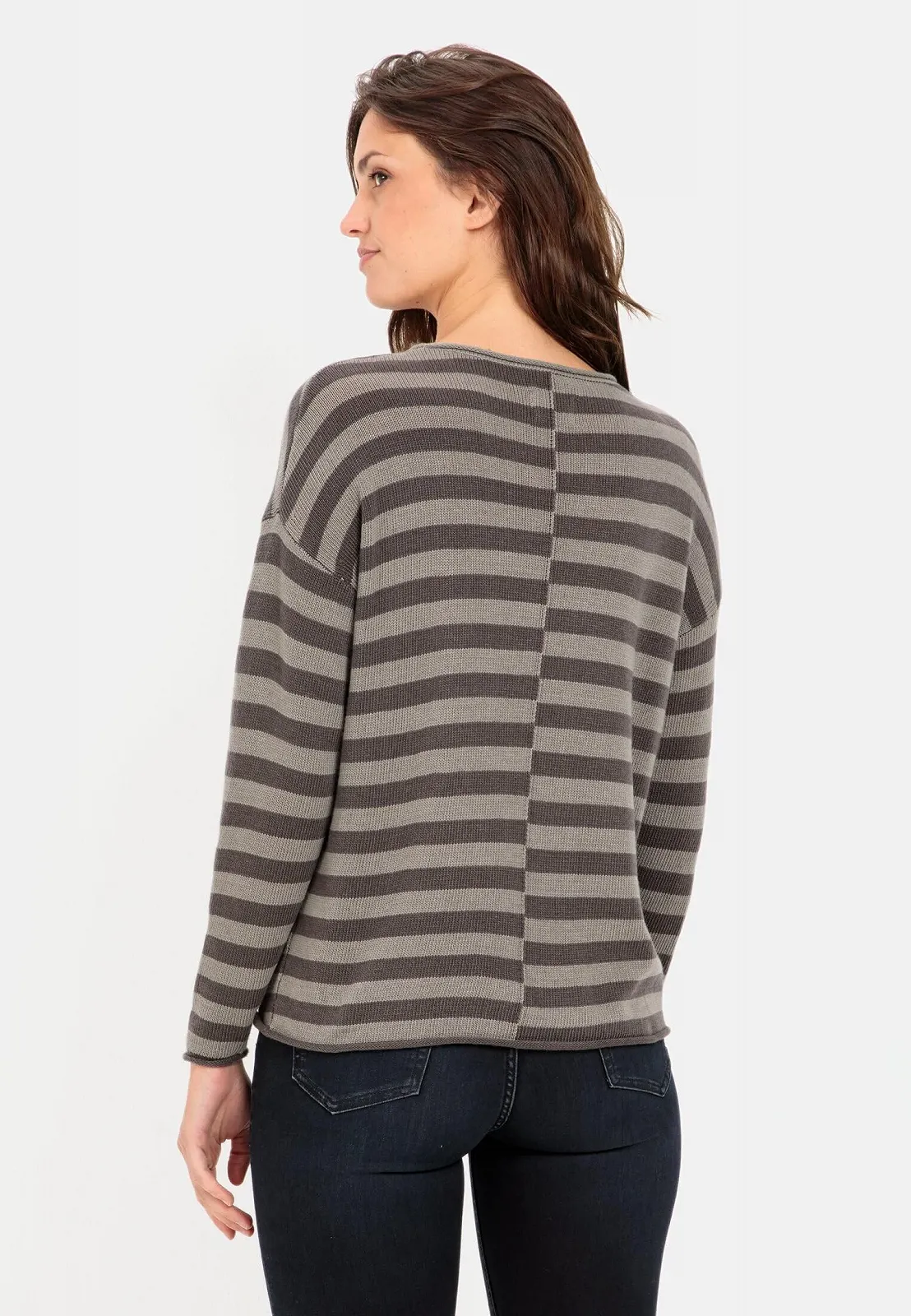 В'язаний джемпер в смужку camel active Жіночий, фото №4 В'язаний джемпер в смужку camel active Жіночий, фото №4