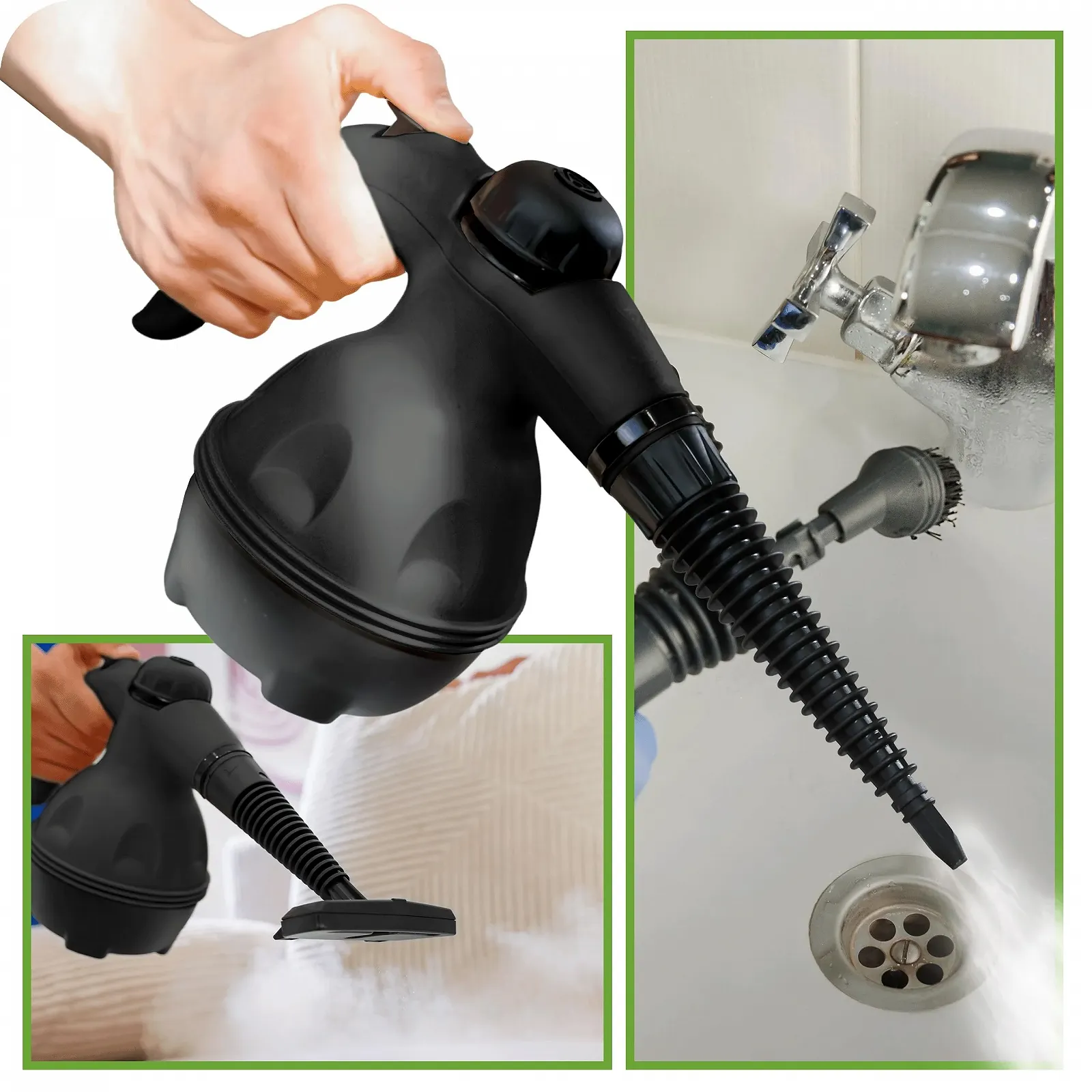 Пароочисник ручний 1000 W 9 насадок 220-240 V, фото №6 Пароочисник ручний 1000 W 9 насадок 220-240 V, фото №6