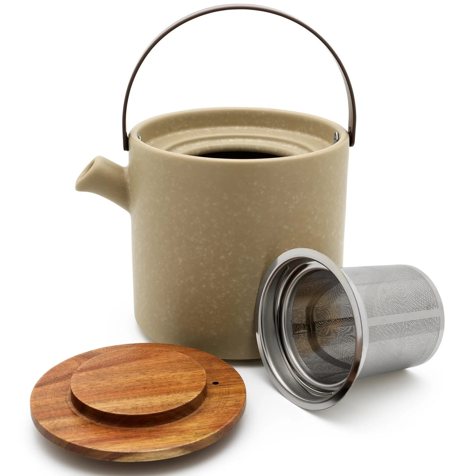 Чайник-заварник Bredemeijer Stoneware 1.2 літра, бежевий, фото №5