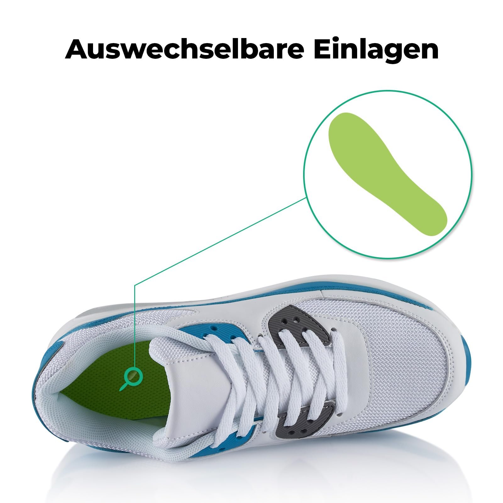 Кросівки Fusskleidung Унісекс, амортизовані спортивні, легкі бігові, фото №5 Кросівки Fusskleidung Унісекс, амортизовані спортивні, легкі бігові, фото №5