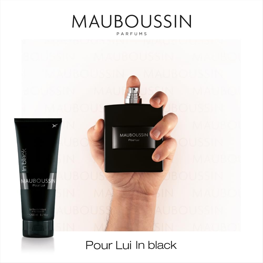 Набор Mauboussin Jumbo Pour Lui In Black Eau de Parfum 100 мл и гель для душа 200 мл, фото №3