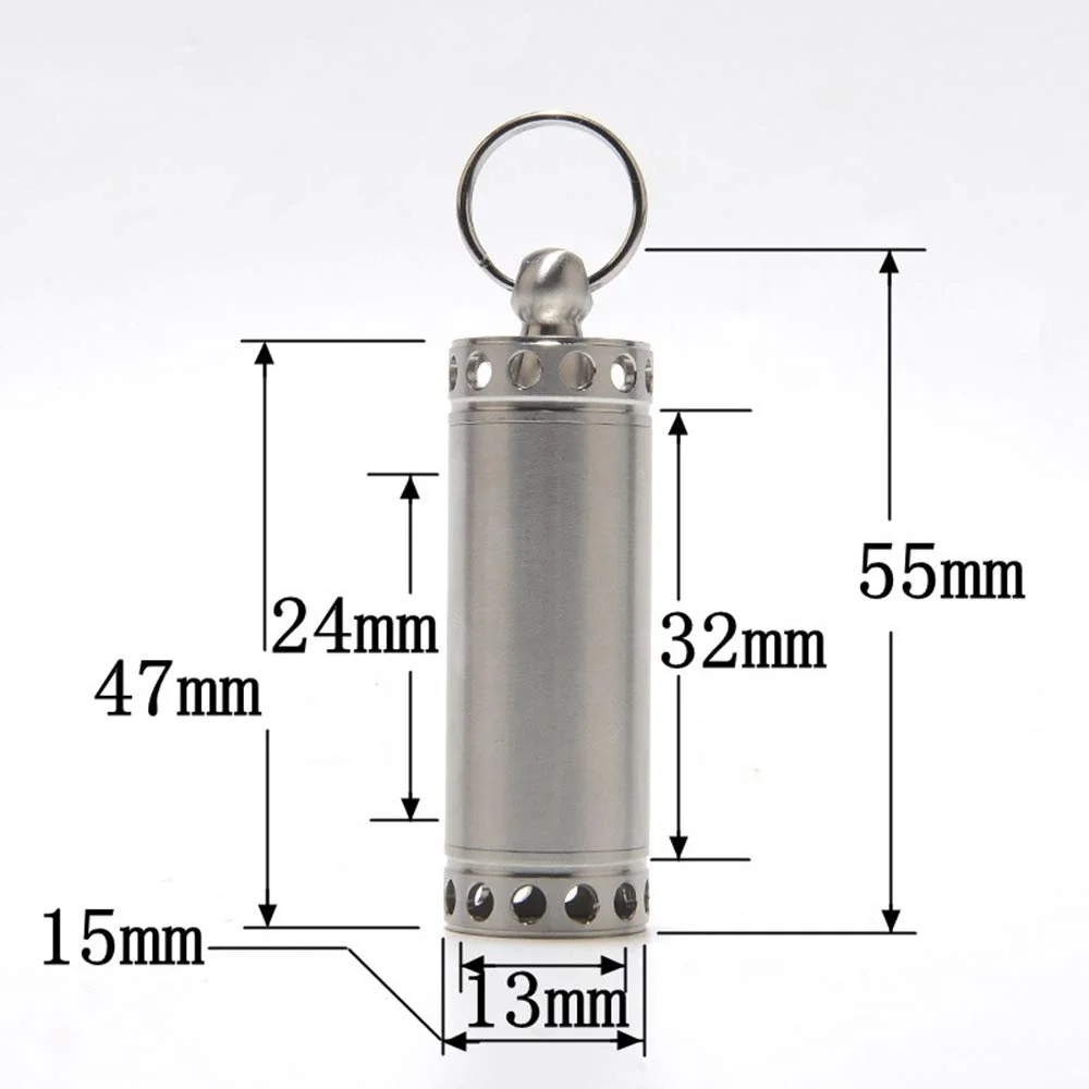 Коробка для таблеток з брелоком 304, 3 розміри, водонепроникна, для екстрених випадків, для подорожей, кемпінгу, фото №6