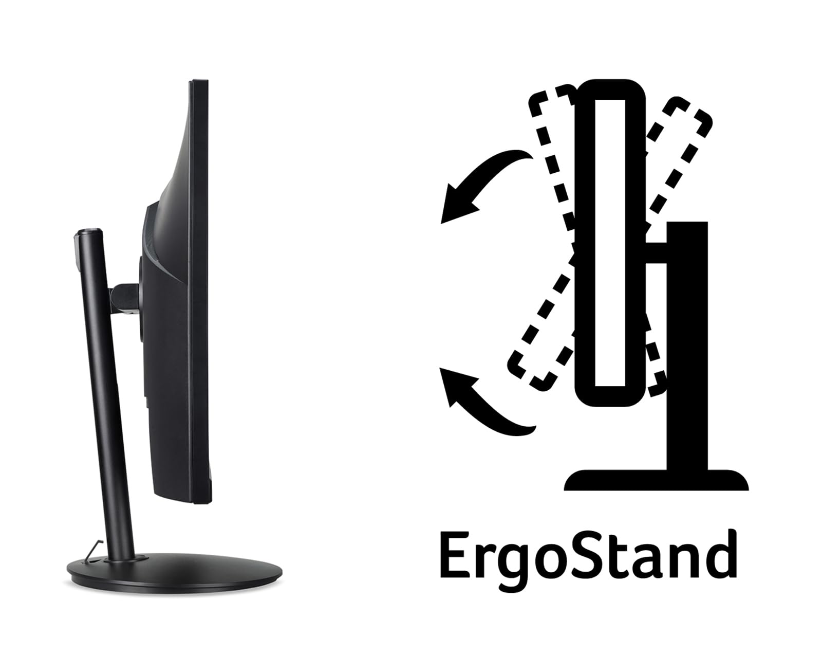 Монитор Acer CB242Y 23.8 дюйма Full HD, 75Hz HDMI/DP, 60Hz VGA, 1ms (VRB) черный, фото №5