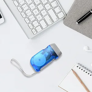 Ручний ліхтар-динамо LED Міні ліхтар-динамо аварійного живлення LED ліхтар з ручним заряджанням synthetic.ua - Фото 1