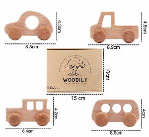 Дерев'яний Woodily Wooden Toys Іграшковий Автомобіль synthetic.ua - Фото 1
