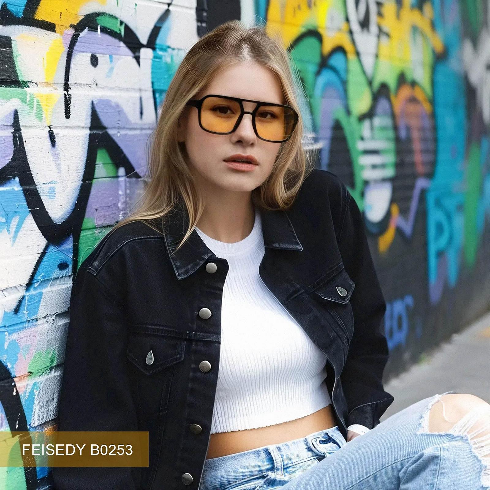 Солнцезащитные очки Retro FEISEDY 70s B0253, фото №6