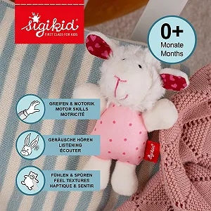 Овечка Sigikid, бело-розовая synthetic.ua - Фото 1