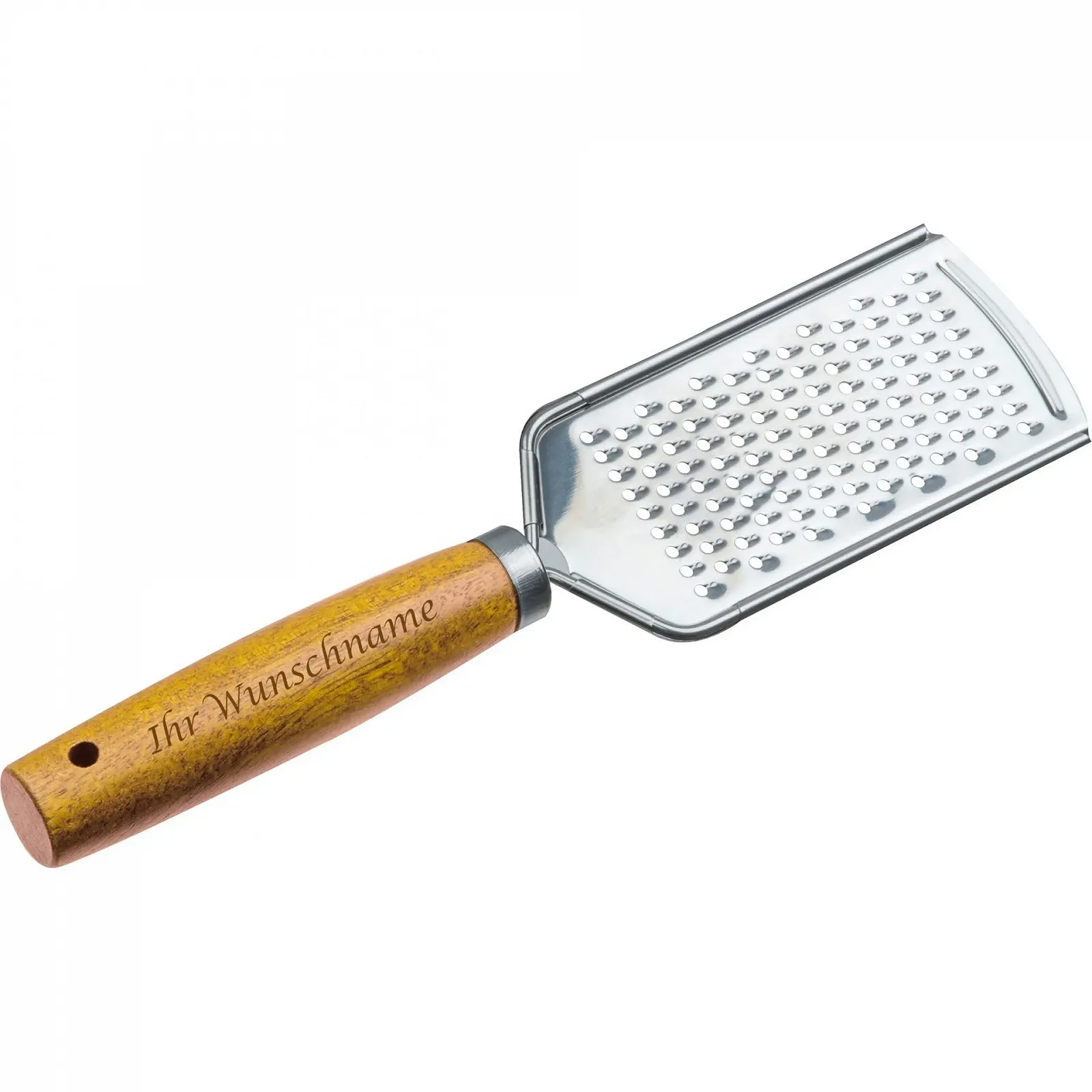 Терка для сиру Livepac-Office з гравіюванням Нержавіюча сталь з дерев'яною ручкою, фото №1