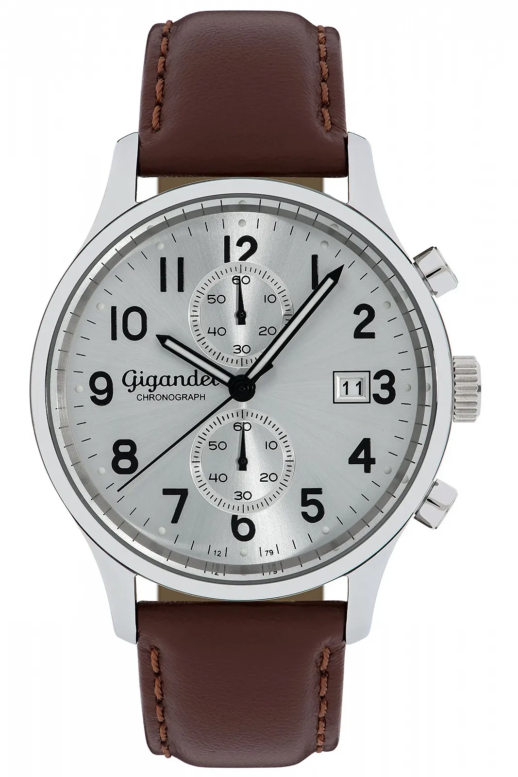 Мужские Аналоговые Часы Gigandet Skyscraper G49-002, Хронограф, Кварцевый, Серебряный, Коричневый, фото №1 Мужские Аналоговые Часы Gigandet Skyscraper G49-002, Хронограф, Кварцевый, Серебряный, Коричневый, фото №1