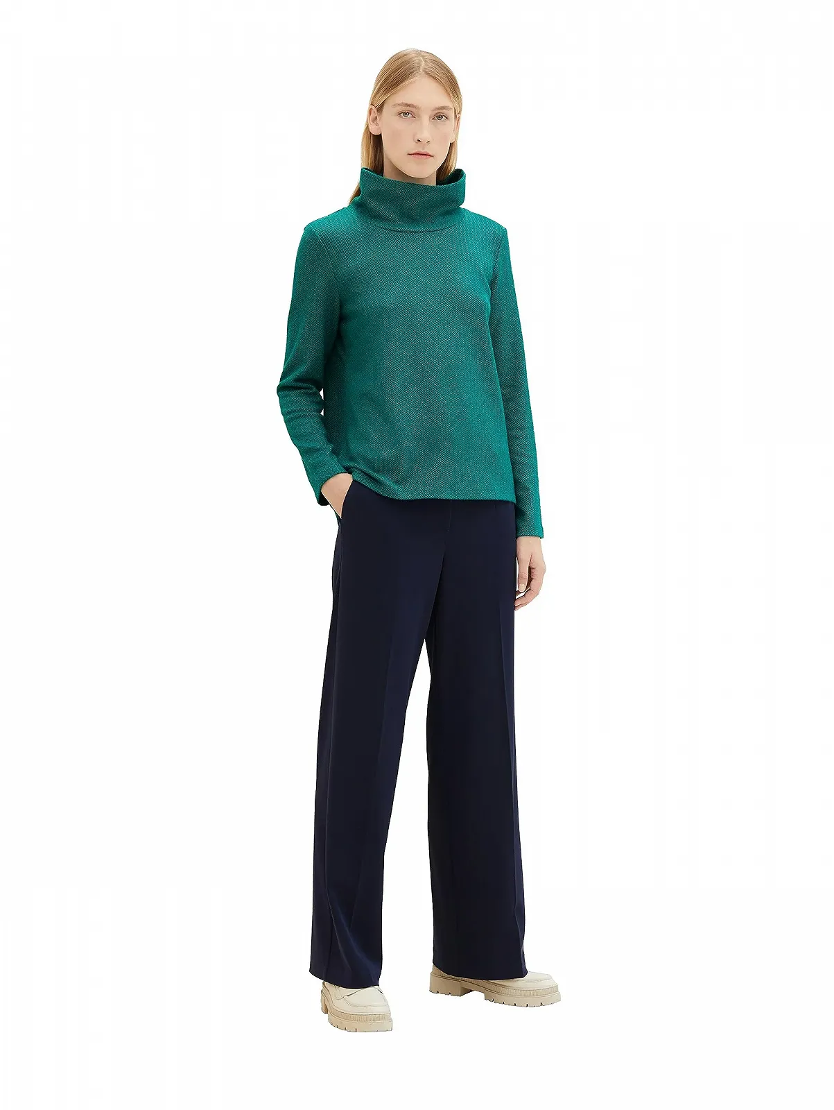 Толстовка TOM TAILOR Cosy с воротником, фото №3