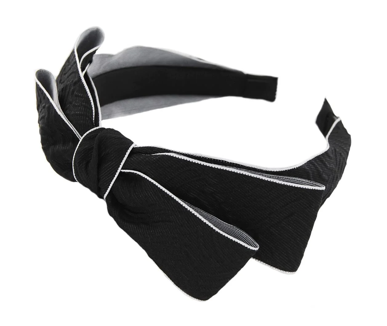 Обруч Axy HRS4 з великим бантом 17 см x 5 см Чорний, фото №3