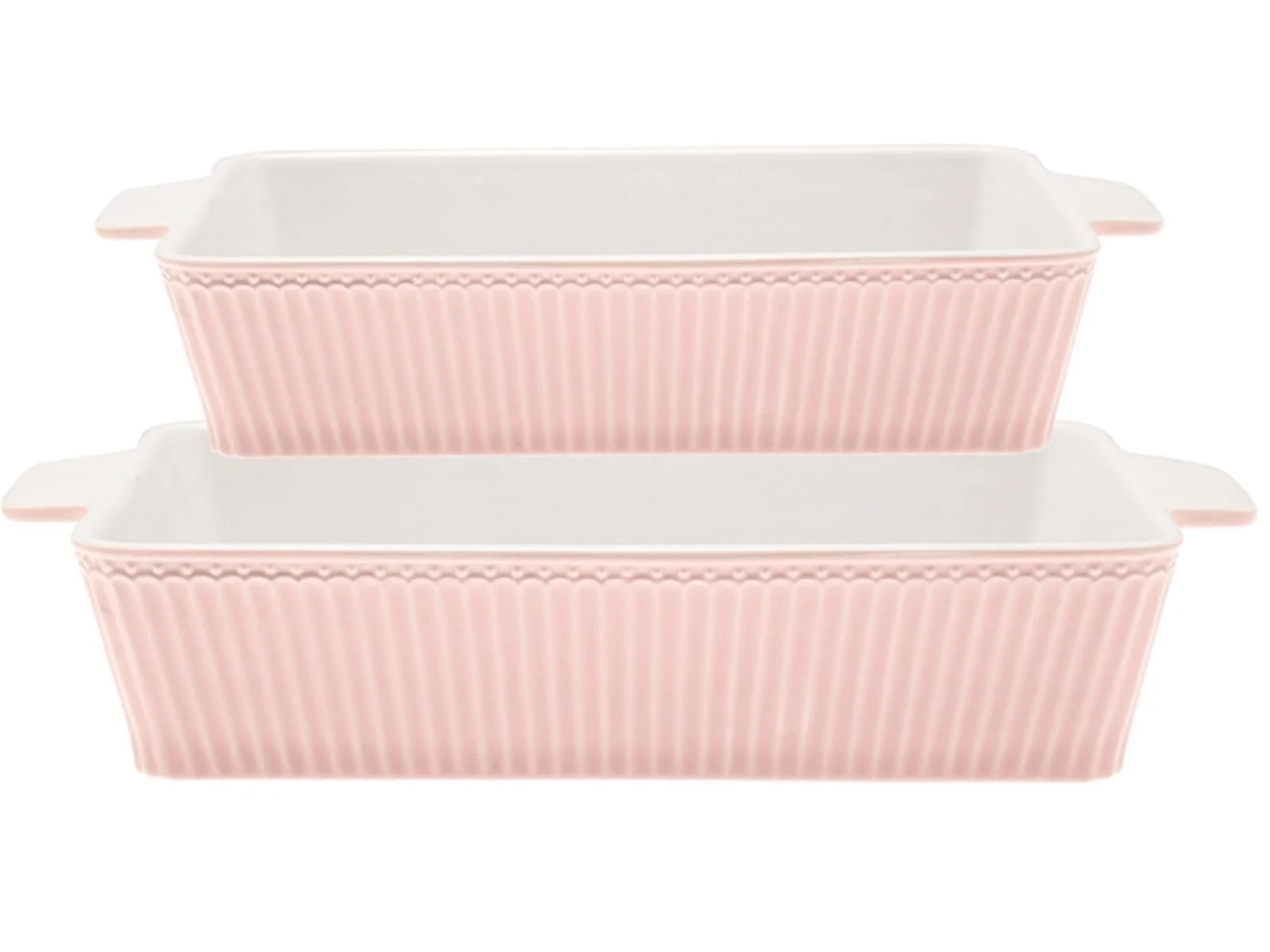 Набор форм для запекания GreenGate Alice прямоугольных 2 шт. Pale Pink, фото №1