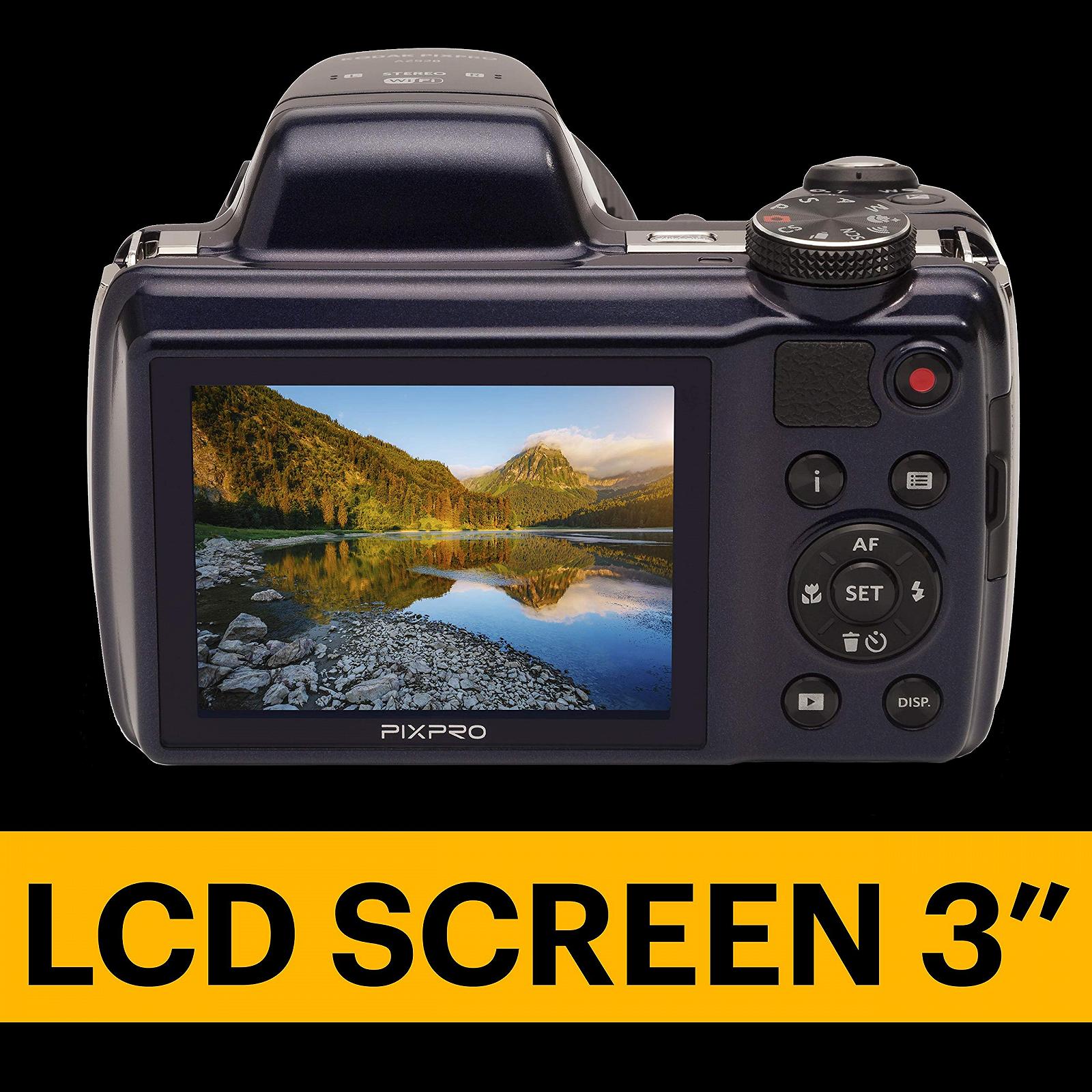 Цифровая камера KODAK Pixpro AZ528, 16 мегапикселей, 52-кратный оптический зум, оптический стабилизатор изображения, 3-дюймовый ЖК-дисплей, видео 1080p Full HD, литий-ионный аккумулятор - Midnight Blue, фото №4