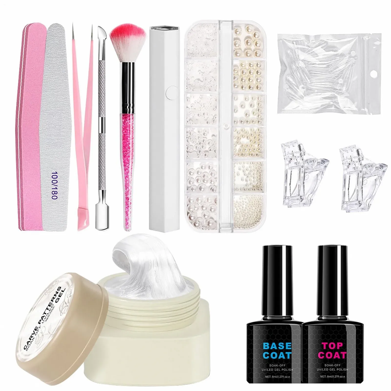 Набір для дизайну нігтів Gel Nail Design Set Strong Builder Gel 13 інструментів, фото №8 Набір для дизайну нігтів Gel Nail Design Set Strong Builder Gel 13 інструментів, фото №8