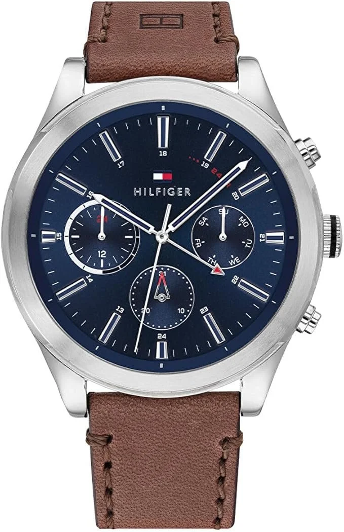Годинник Tommy Hilfiger Multi Dial Quartz для чоловіків шкіряний ремінець, фото №1 Годинник Tommy Hilfiger Multi Dial Quartz для чоловіків шкіряний ремінець, фото №1