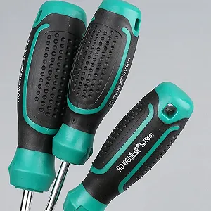 Набір викруток Phillips магнітних 5 шт з ергономічною рукояткою Чорний Зелений synthetic.ua - Фото 1